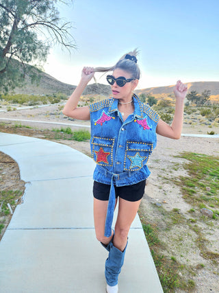 Exotic  vest jacket top