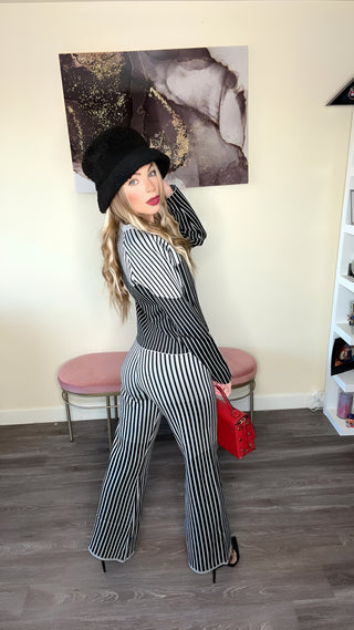 Elegance Striped Pants set