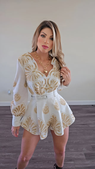 Endeavor eyelet romper