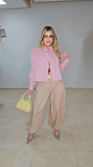 Pink cape top