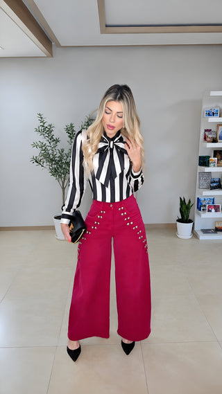 Oficce glam blouse top