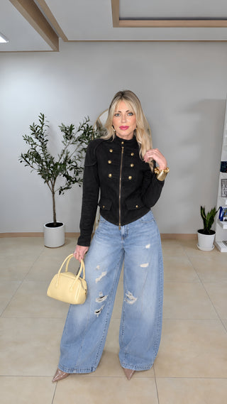 Fall in Velvet Black top