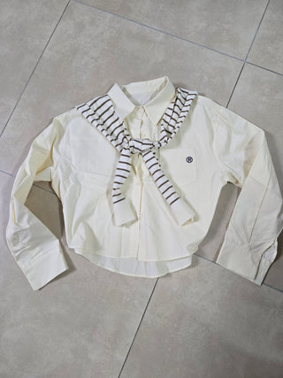 Preppy shoulders weater  top