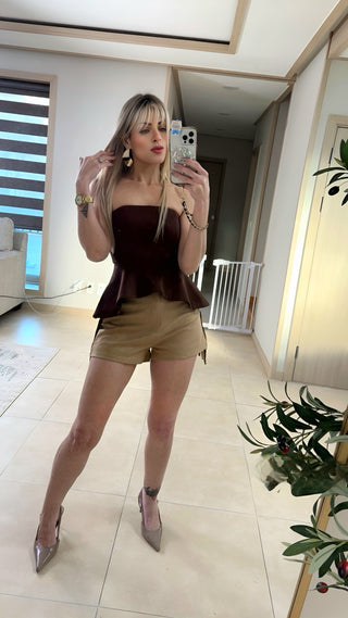 Marley peplum top