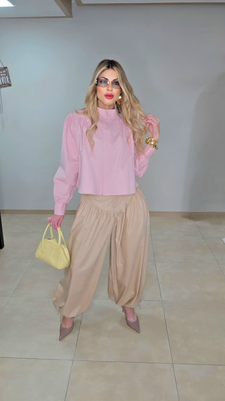 Pink cape top