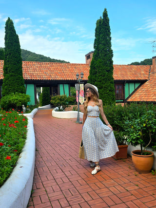 Europe Trip Skirt Set