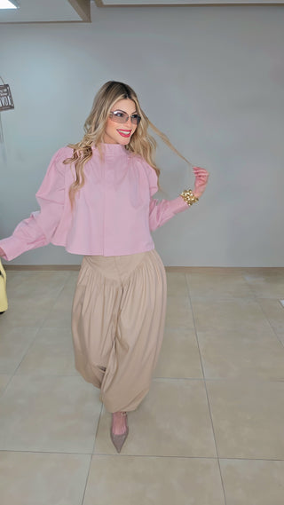 Pink cape top