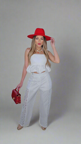 Encantador crochet white set