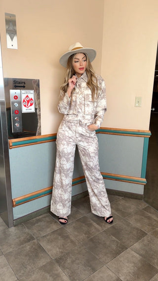 Mochi marble jacket set