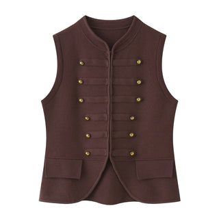 Bella Brown Napoleon Vest top