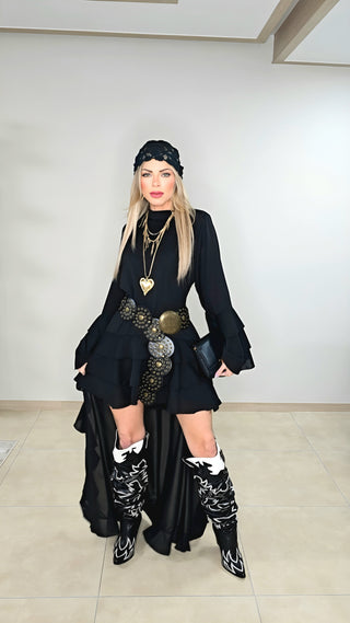 Savage Black boho dress