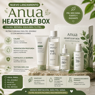 💚 ANUA HEARTLEAF BOX -Acne & Sensitive skin