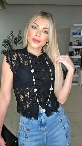 Moonshadow lace top