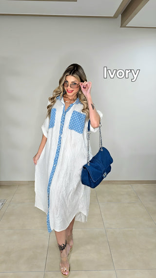 Miami vibes shirt dress