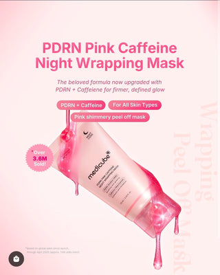 PDRN PINK CAFFEINE NIGHT WRAPPING MASK MEDICUBE