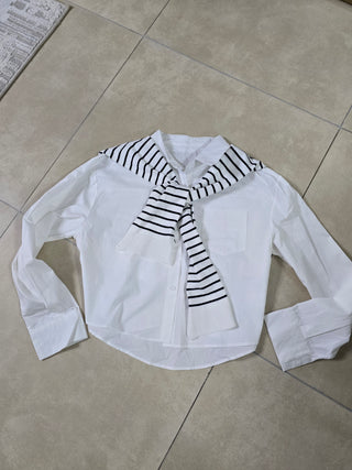 Preppy shoulders weater  top