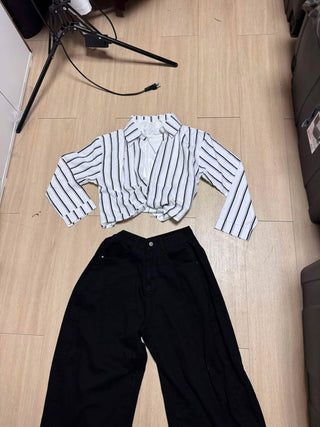 Striped office top