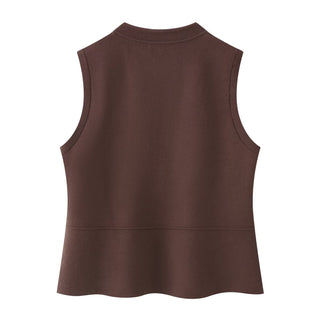Bella Brown Napoleon Vest top