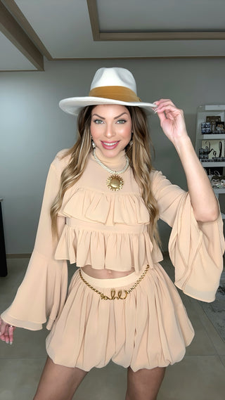 Boho chic skirt only
