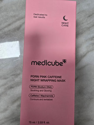 PDRN PINK CAFFEINE NIGHT WRAPPING MASK MEDICUBE